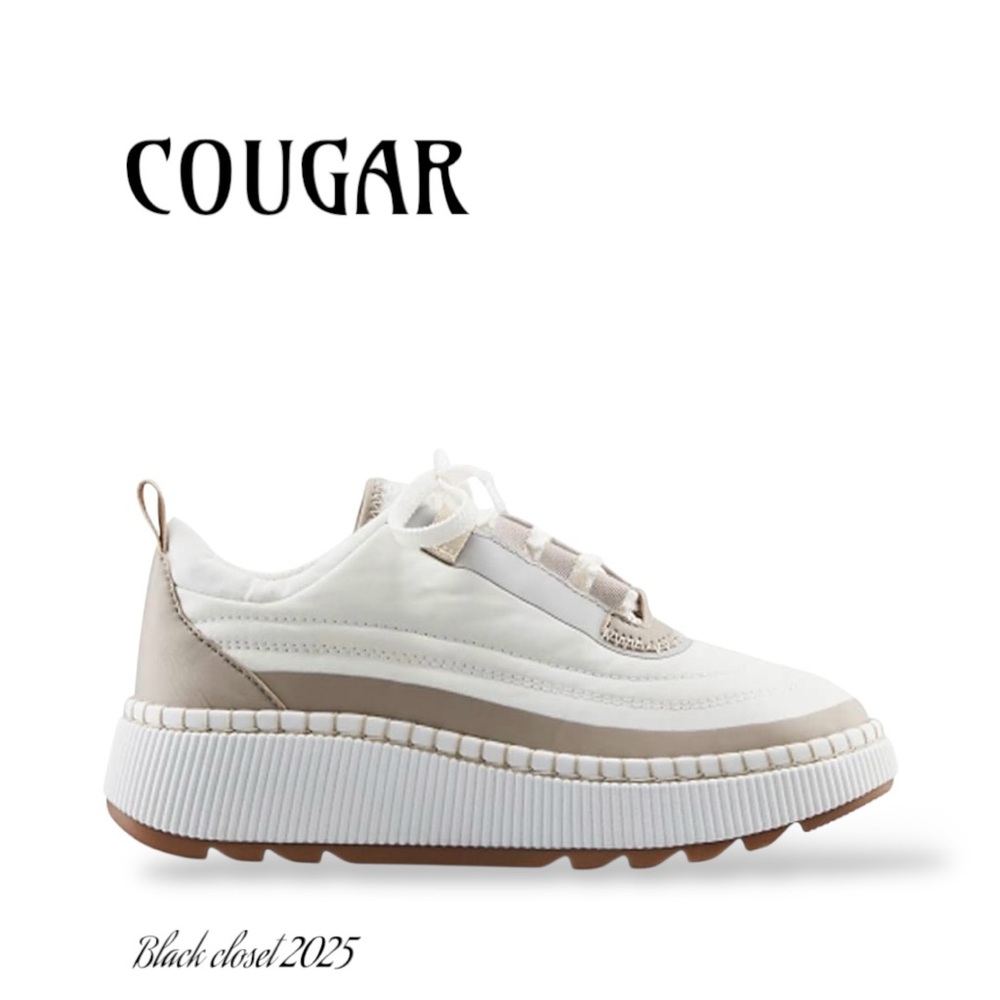 Cougar Women's Cream and Tan Sneakers